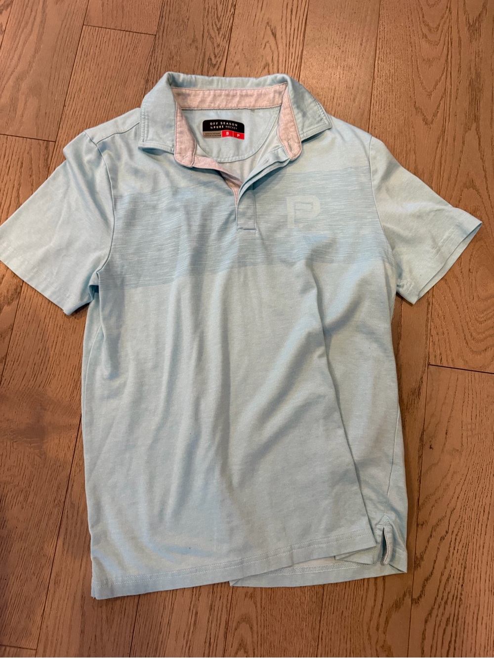 Pure Hockey Off Season Light Blue Short-Sleeve Polo Shirt